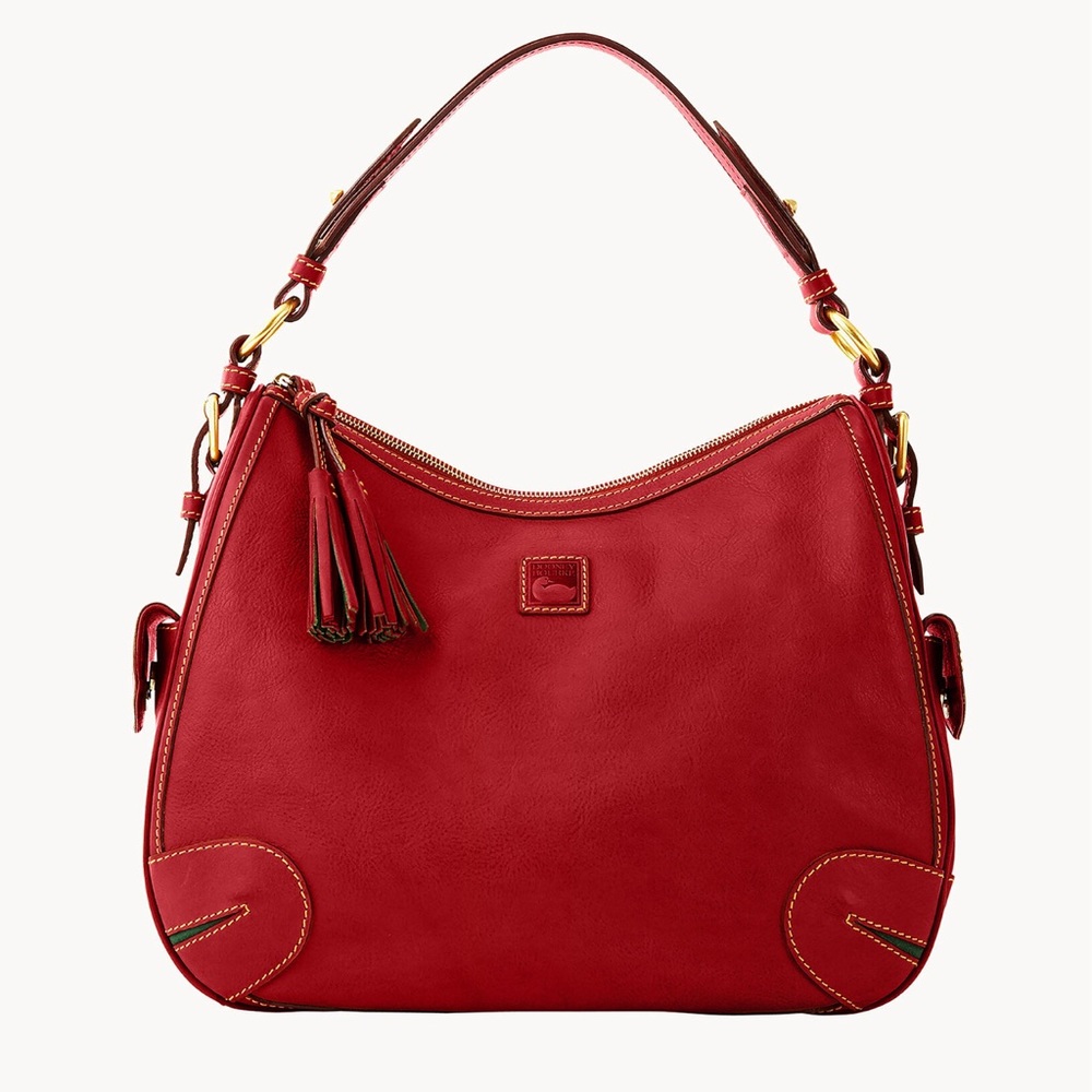 Dooney & Bourke Florentine Leather Side Pocket Hobo